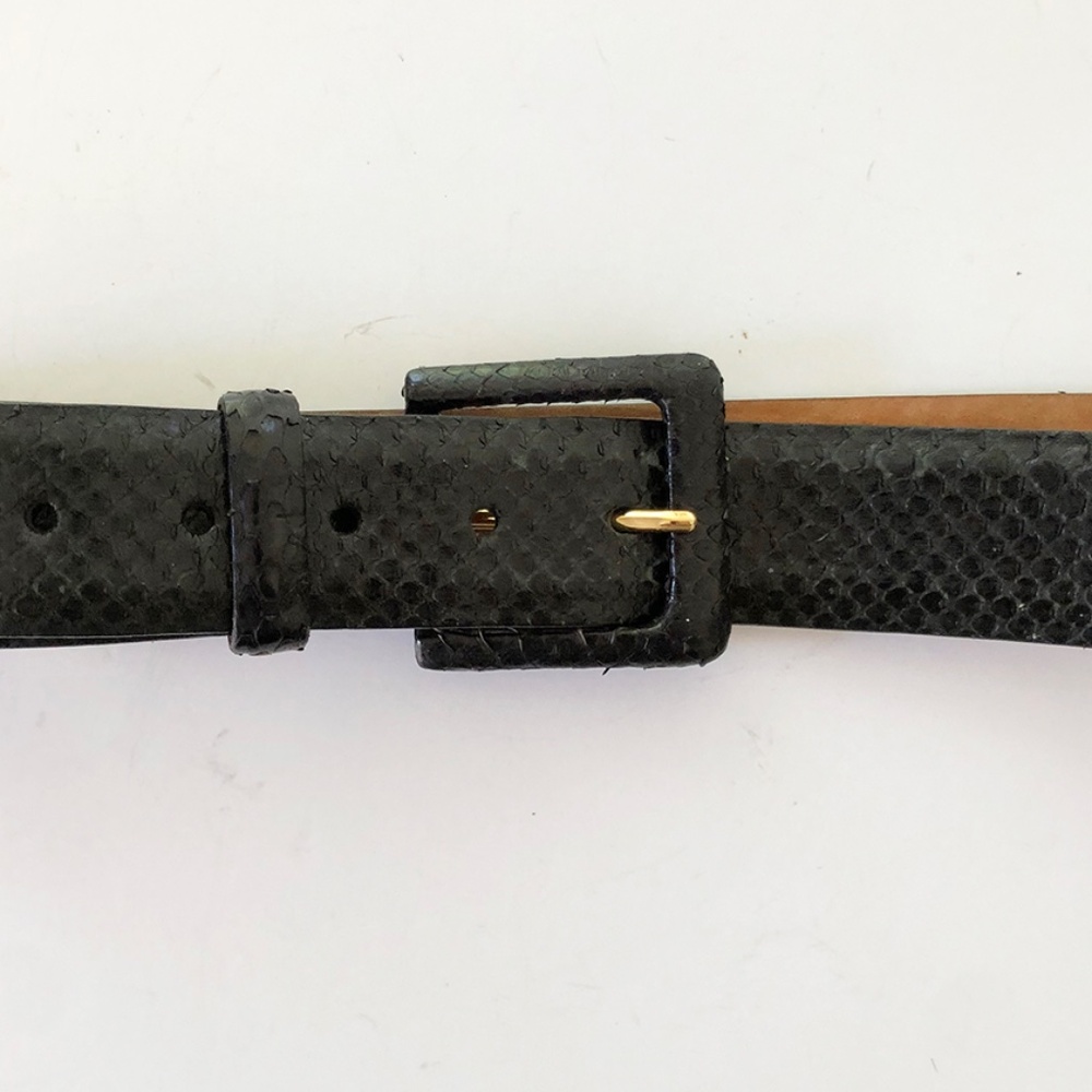 W. Kleinberg Python Belt With Covered Buckle_size… - image 4